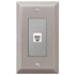 Century Brushed Nickel Steel - 1 Phone Jack Wallplate