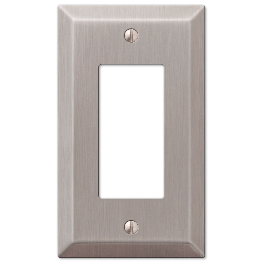 Century Brushed Nickel Steel - 1 Rocker Wallplate