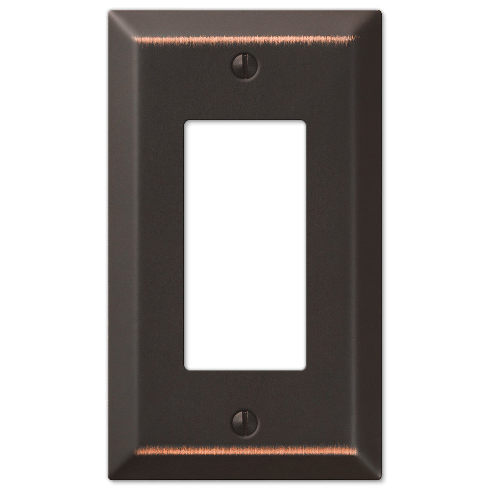 Century Aged Bronze Steel - 1 Rocker Wallplate