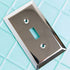 Century Polished Nickel Steel - 1 Rocker Wallplate