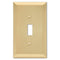 Century Satin Brass Steel - 1 Toggle Wallplate