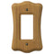 Austin Medium Oak Finish - 1 Rocker Wallplate