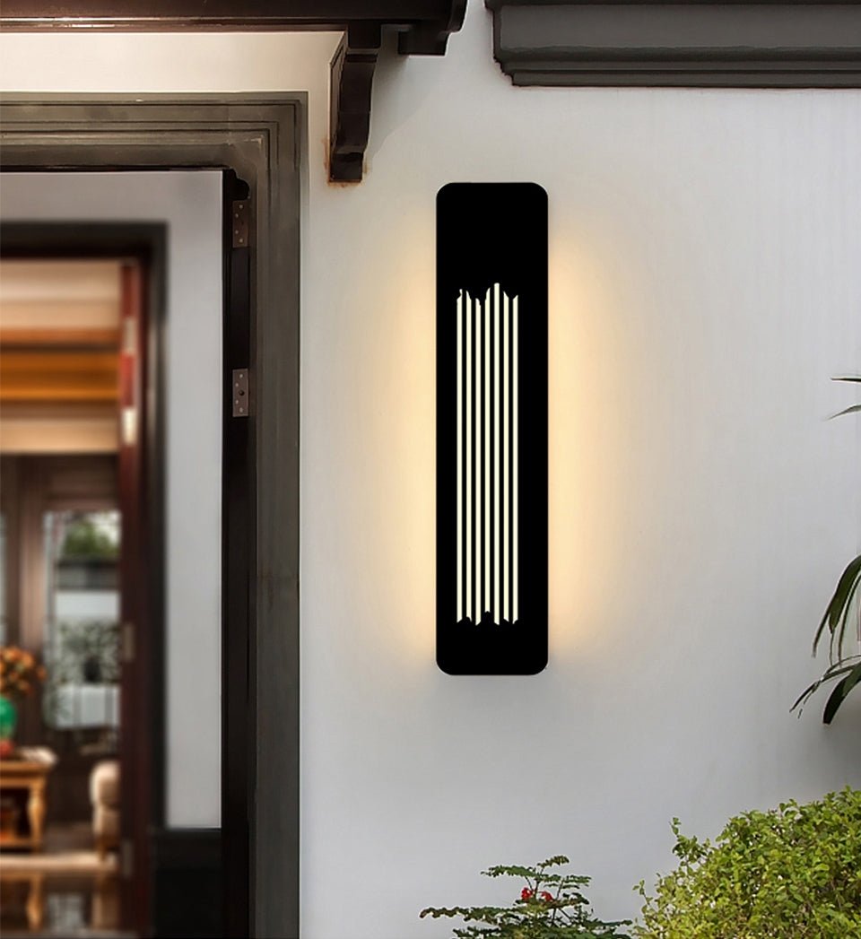 MIRODEMI® Modern Black Outdoor Waterproof LED Aluminum Wall lamps For Garden Porch