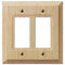 Baker Unfinished Alder Wood - 2 Rocker Wallplate