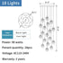 Vernazza | Creative Staircase Crystal Chandelier