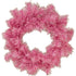 Pink and Silver Tinsel Christmas Wreaths