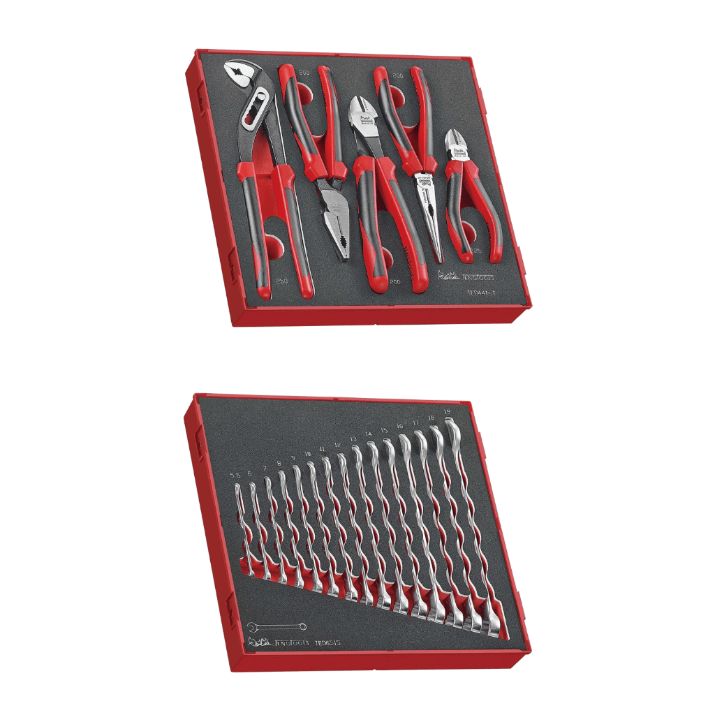 Teng Tools 246 Piece Complete Mixed Service Tool Kit With Black USA Tool Box - TC806NBK-USA4