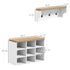 Walker Edison | Entryway 2-in-1 Coat Rack and Shoe Bench Set