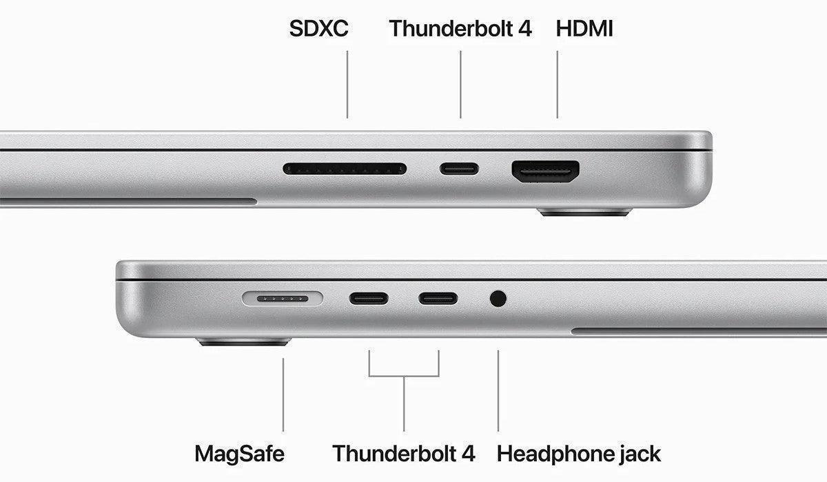 2023 Apple MacBook Pro 14-inch M3 Max 16-Core CPU 40-Core GPU Up to 128GB RAM 8TB SSD Silver