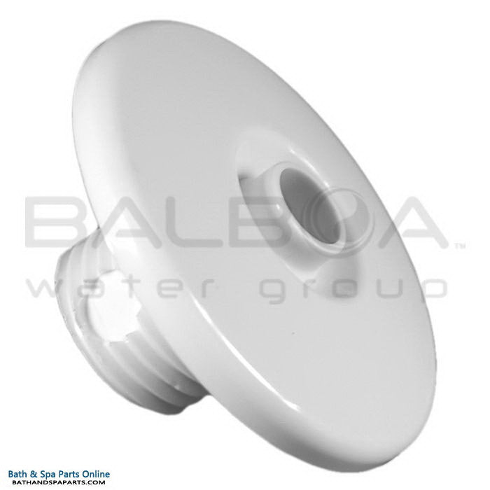 Accesorio de pared Macro Balboa de 2" con ojo de escudo y resorte [blanco] (20260-WH)