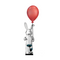 Chrome Bunny Red Balloon