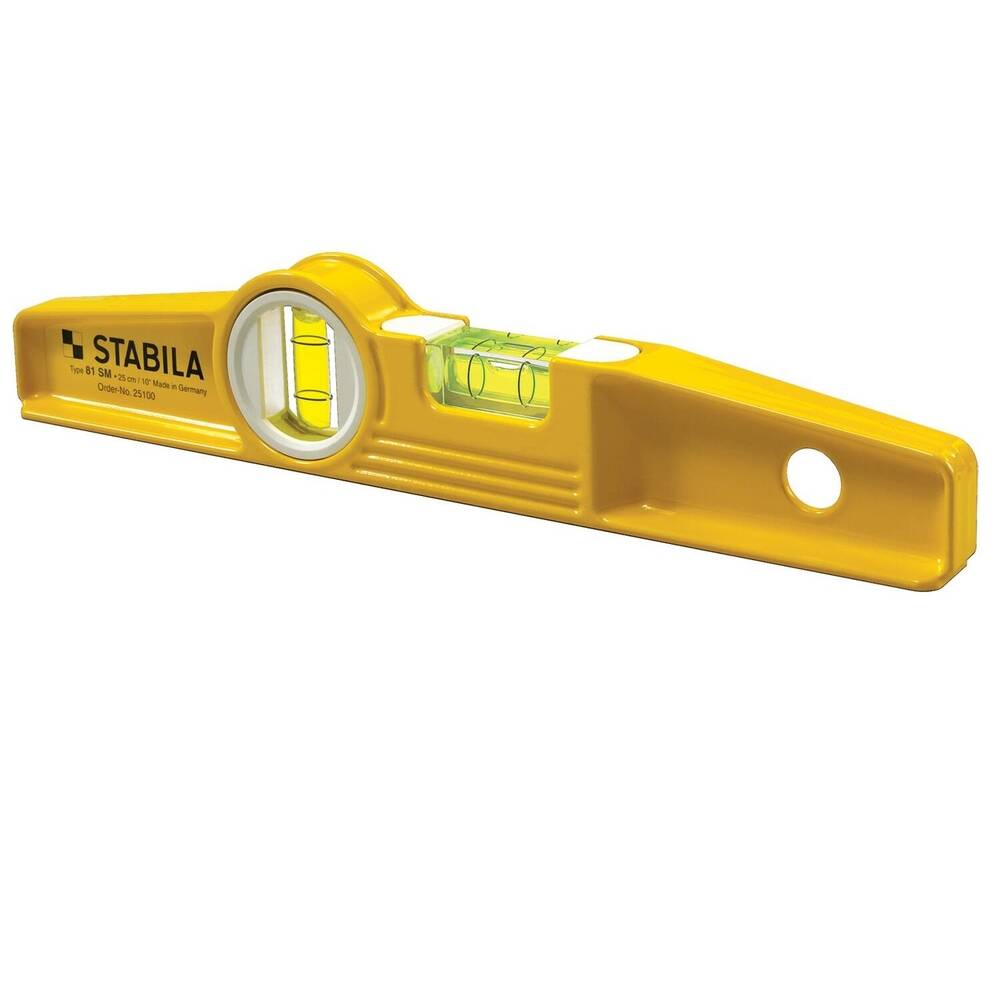 Stabila 25100 Type 81SM Die Cast Magnetic Torpedo Spirit Level