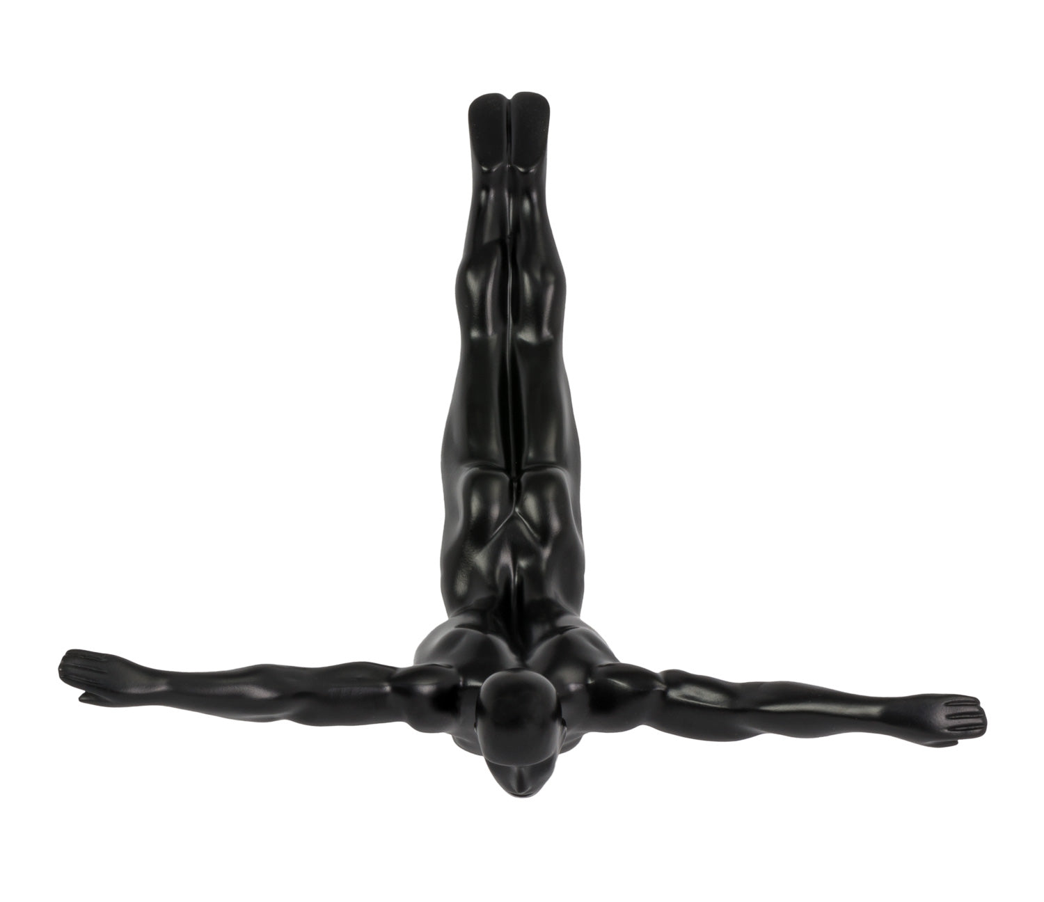 Diver 22" Wall Decor Sculpture //  Matte Black