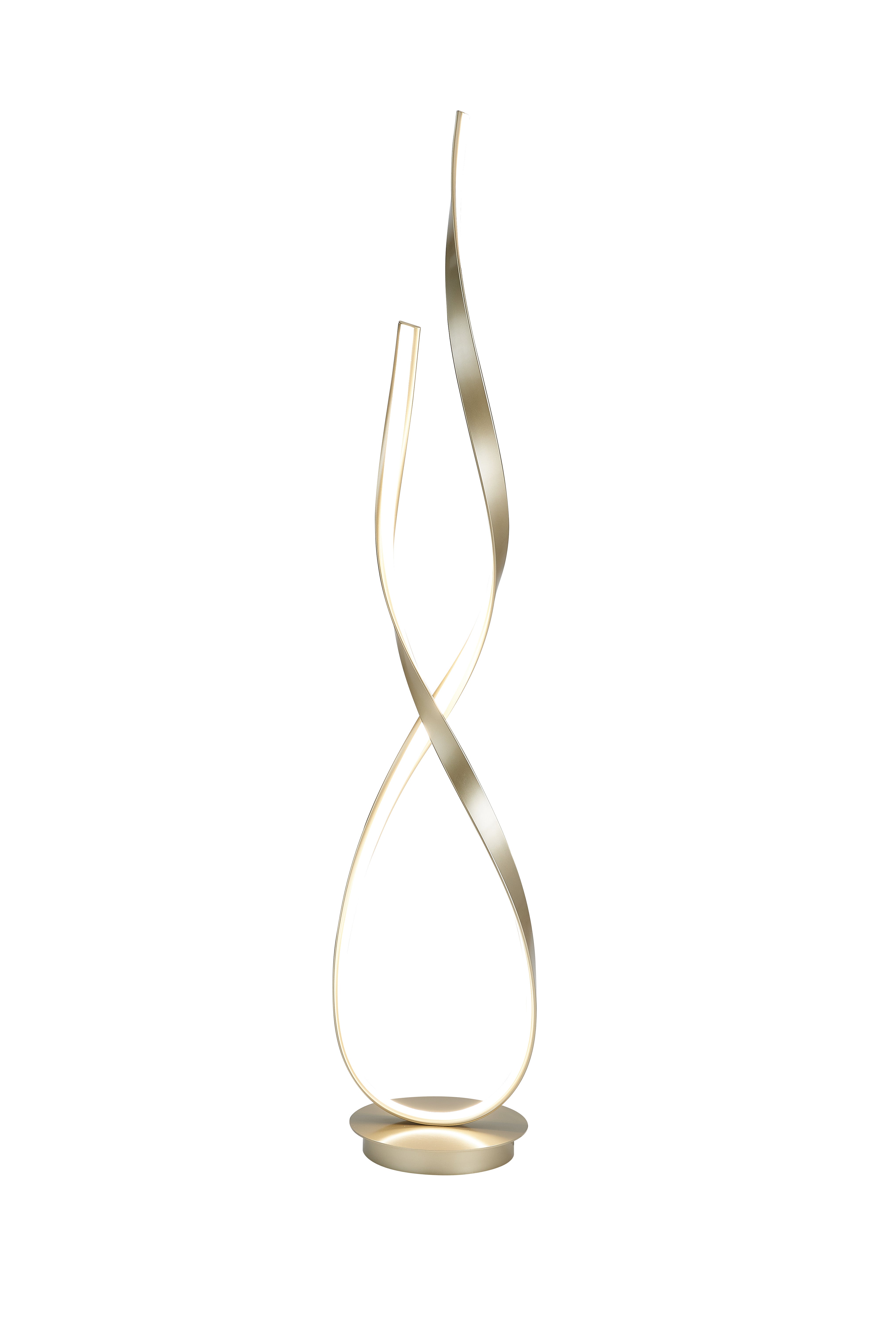 Sandy Gold Vienna LED 55" Tall Floor Lamp // Dimmable