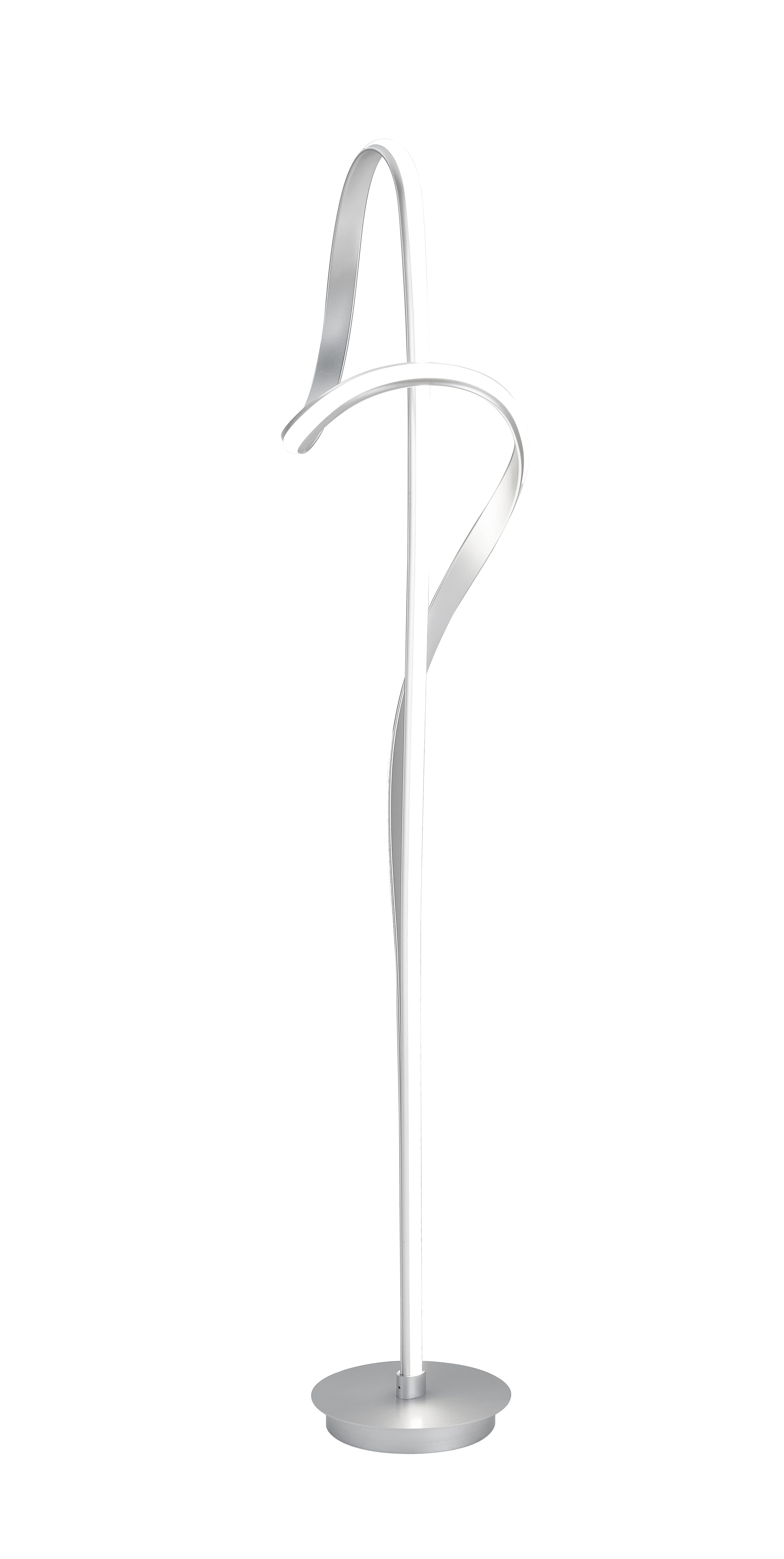 Budapest Dimmable LED 63" Tall Floor Lamp // Silver