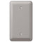 Devon Brushed Nickel Steel - 1 Blank Wallplate