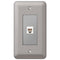 Devon Brushed Nickel Steel - 1 Phone Jack Wallplate