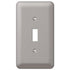 Devon Brushed Nickel Steel - 1 Toggle Wallplate