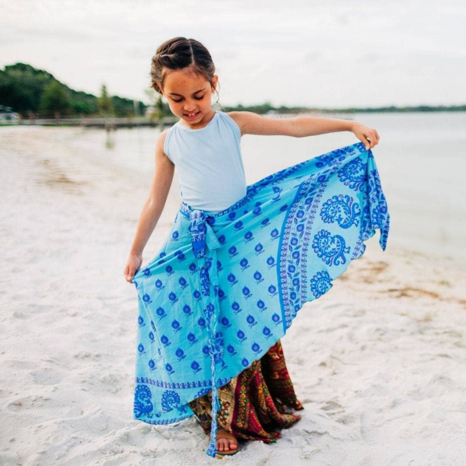 Kid's Sari Recycled Wrap Skirt