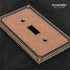 Imperial Bead Tumbled Aged Bronze Cast - 4 Toggle Wallplate