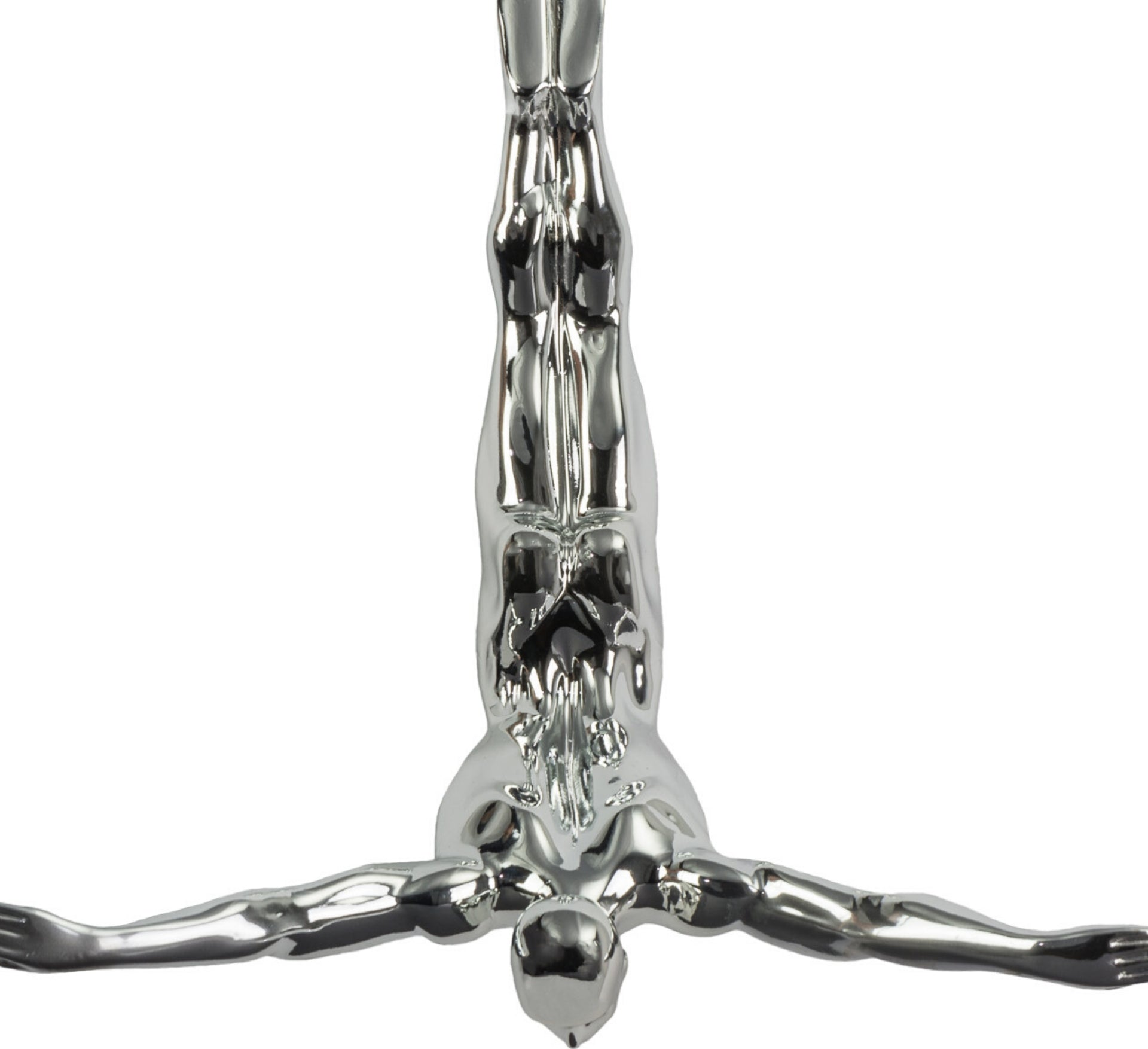 Diver 11" Wall Decor Sculpture // Chrome