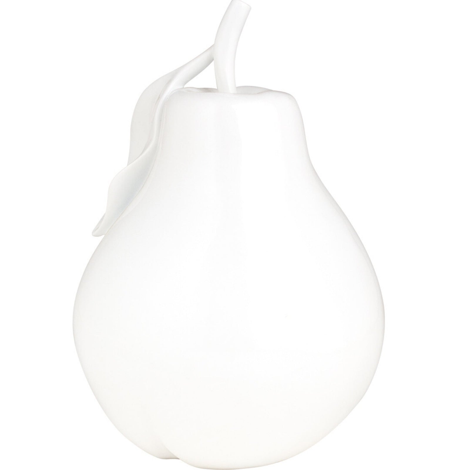 Solid Color Pear Sculpture // White