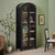 Chantelle Modern Arched Bookshelf with Glass Doors