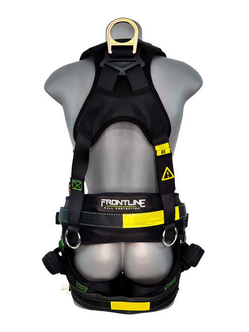 Frontline 350TWQC Patriot Tower Climbing Harness with Seat Sling, Airflo and Quick Connect Buckles - Made in USA 2XL