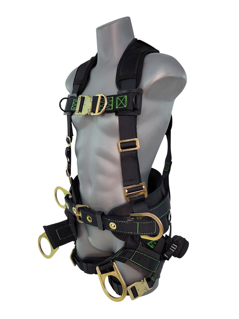 Frontline 350TWQC Patriot Tower Climbing Harness with Seat Sling, Airflo and Quick Connect Buckles - Made in USA Universal