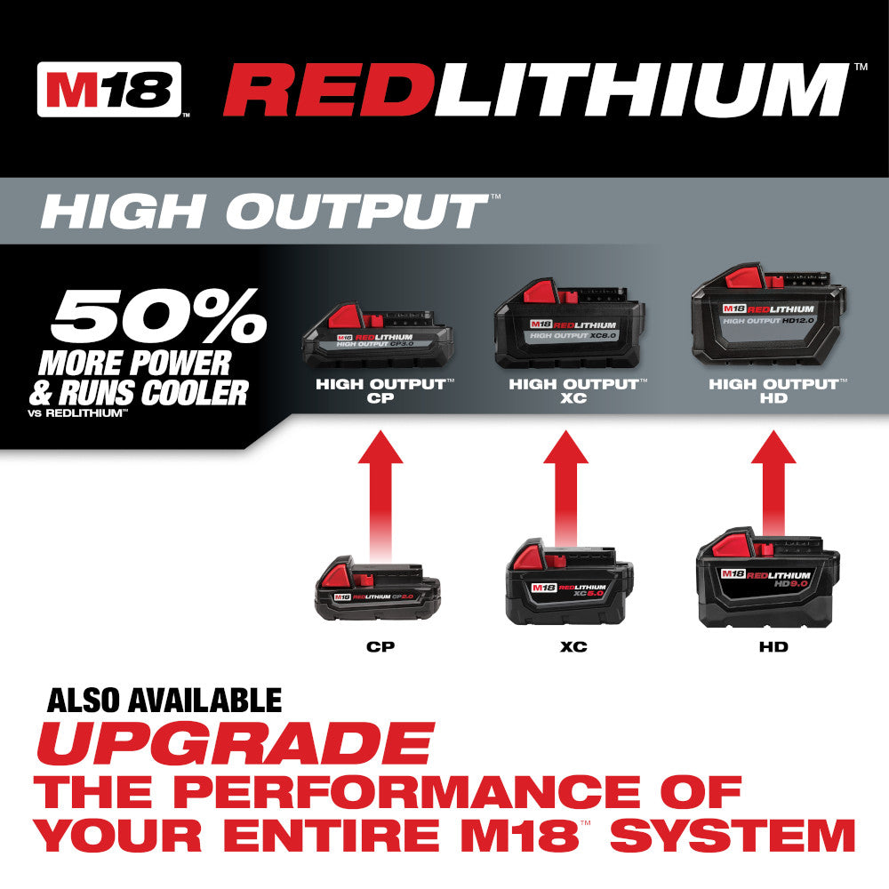 Milwaukee 48-11-1852 M18™ REDLITHIUM™ XC 5.0Ah Extended Capacity Battery Pack (2 Piece)