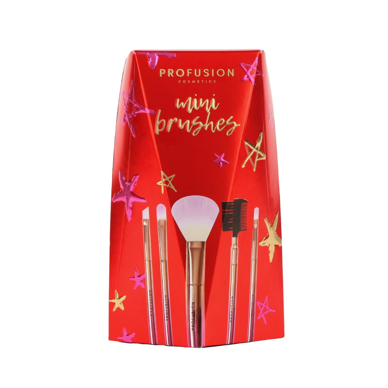 Crimson Mini Brushes – 5-Piece Mini Brush Set