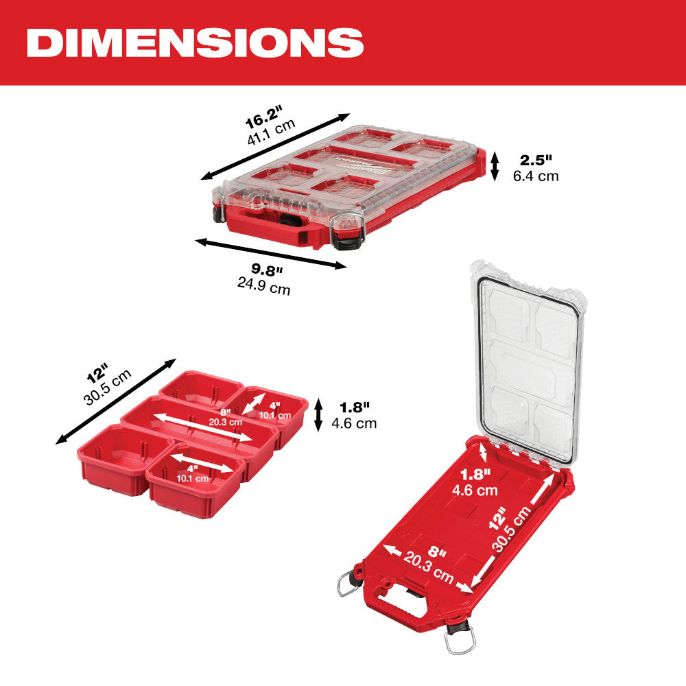 Milwaukee 48-22-8436Z PACKOUT™ Compact Low-Profile Organizer