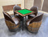 4-Chair Barrel Table - Domino Game & Dining Set