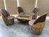 4-Chair Barrel Coffee Table Set (January Pre-Order)