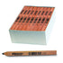 Keson CP12 Orange with Black Lead Carpenter Pencil Box of 12