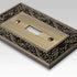 English Garden Brushed Brass Cast - 1 Duplex Wallplate