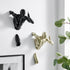 Set of Two Wall Runners Sculptures // Black & Gold