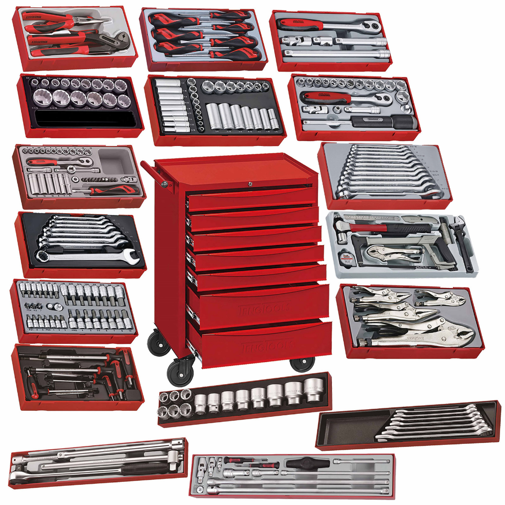 Teng Tools 231 Piece Complete Mixed General Hand Tool Kit (Mega Bundle 1) - TCW707EV-KIT2