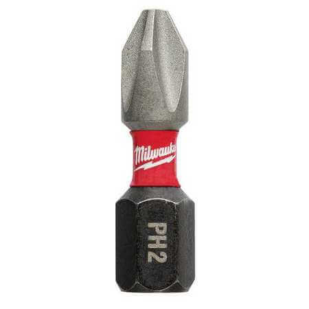 Milwaukee 48-32-4604 n.º 2 Phillips SHOCKWAVE™ Paquete de 25 brocas de inserción para contratistas de 1"