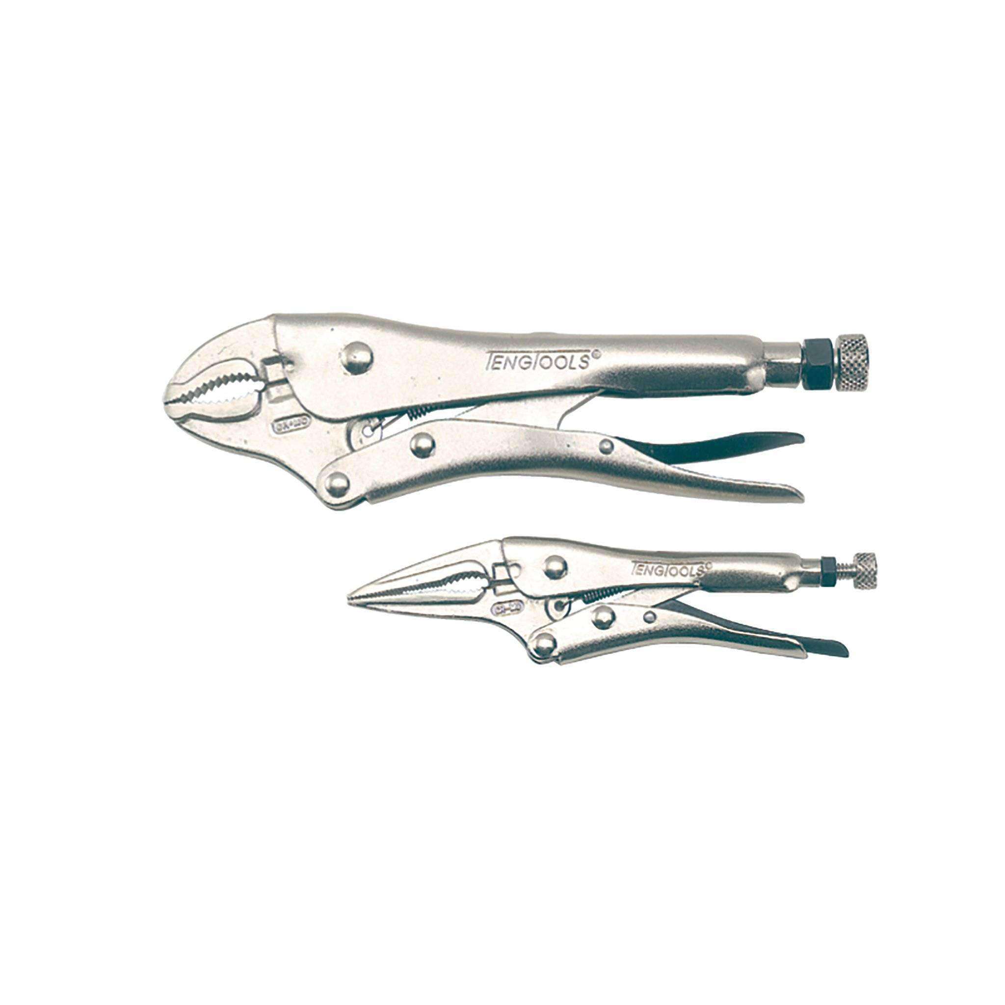 Teng Tools 2 Piece Power Grip Locking Pliers Set - 402