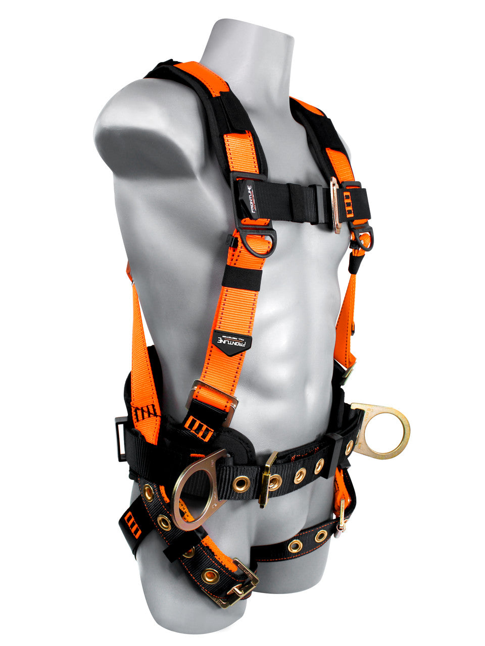 Frontline 50CTB Combat Construction Style Full Body Harness with Tongue Buckle Belt & Legs XL/2X