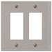 Rosa Satin Nickel Cast - 2 Rocker Wallplate