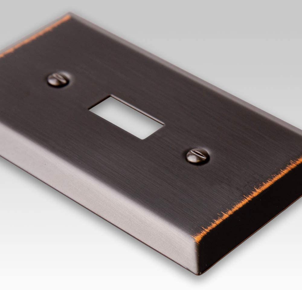 Century Aged Bronze Steel - 1 Blank Wallplate