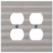 Chemal Frost Nickel Cast - 2 Duplex Wallplate