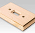 Baker Unfinished Alder Wood - 2 Rocker Wallplate