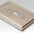 Bethany Brushed Bronze Cast - 1 Duplex Wallplate