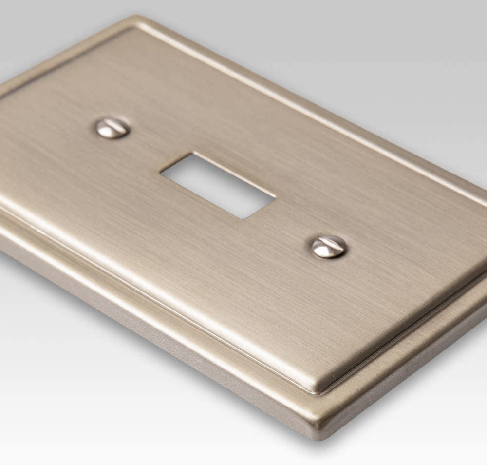 Bethany Brushed Bronze Cast - 1 Cable Jack Wallplate