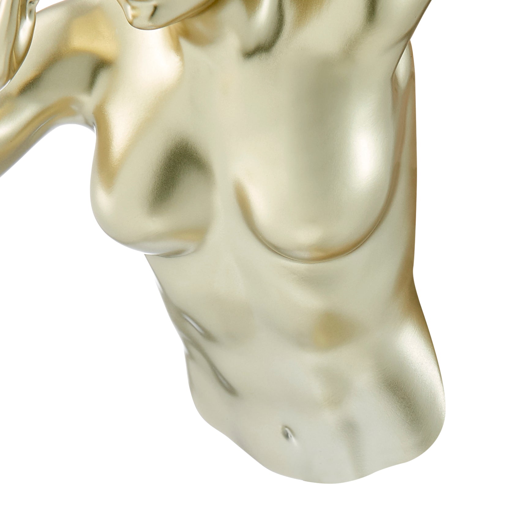 Escultura de mujer de 13" de Gold Wall Runner