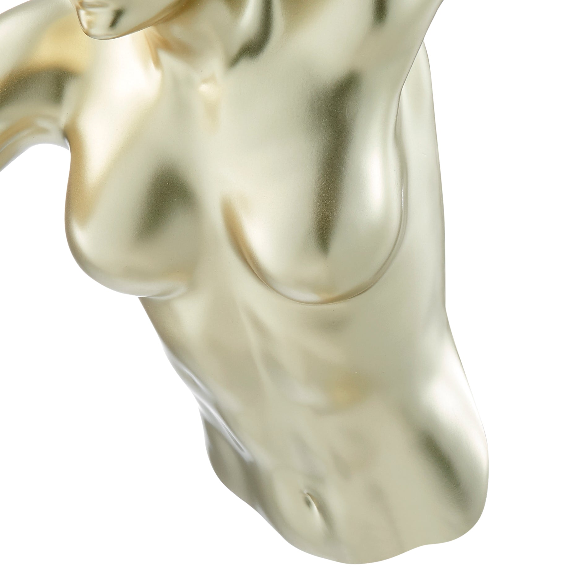 Escultura de mujer de 20" de Gold Wall Runner