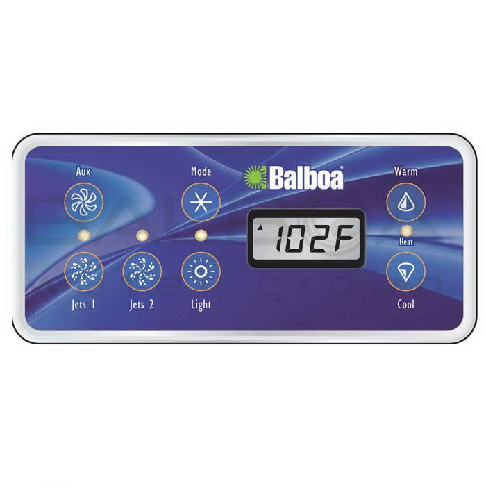 Panel superior del spa Balboa 2000L [7 botones] (54170-01)